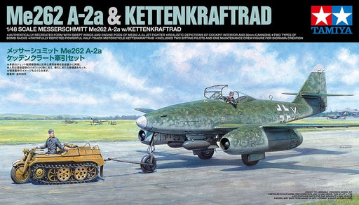 Tamiya 25215 1/48 Me262A-2a &Kettenkraftrad (8324824269037)