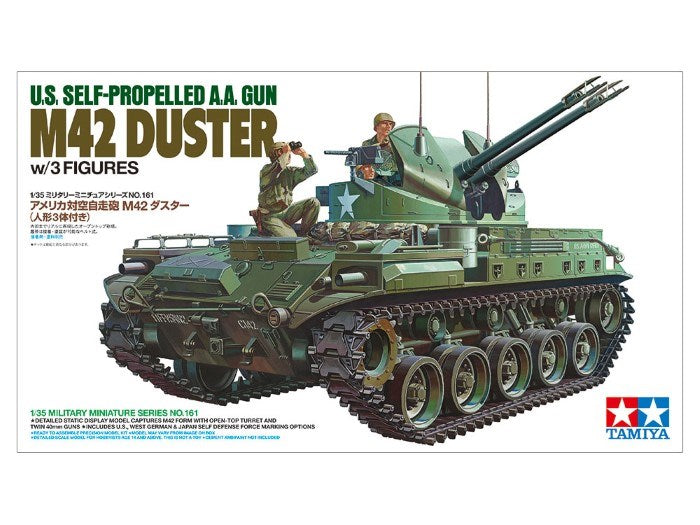 Tamiya 35161 1/35 U.S. Self-Propelled A.A. Gun M42 Duster (w/3 Figures)