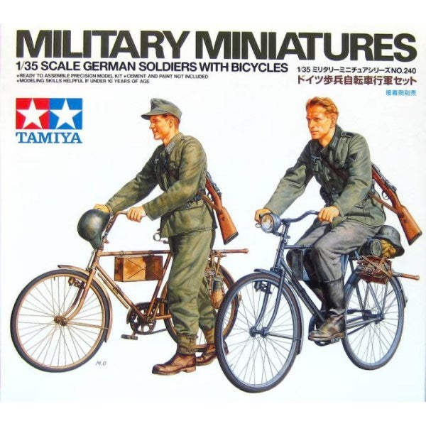 Tamiya 35240 1/35 German Soldiers with Bicycles (8649073623277)
