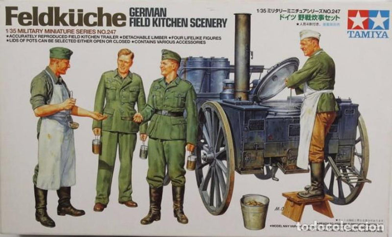 Tamiya 35247 1/35 German Field Kitchen Scenery (8324643717357)