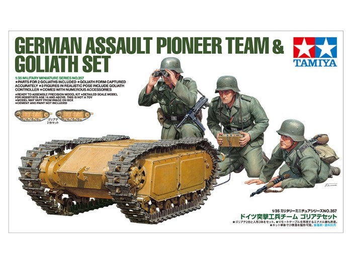 Tamiya 35357 1/35 Ger. Pioneer & Goliath (767728484401)