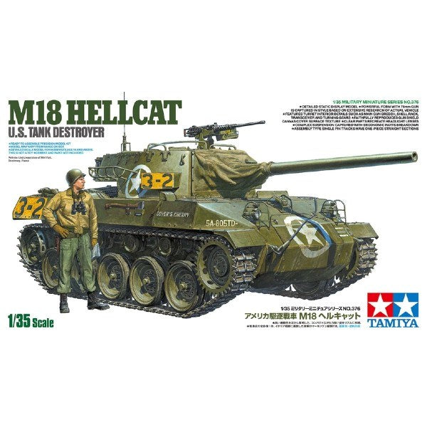Tamiya 35376 1/35 M18 Hellcat - U.S. Tank Destroyer (8324802445549)