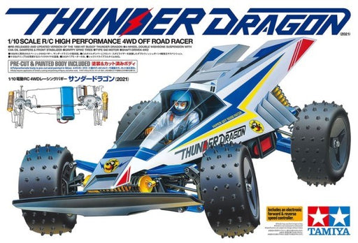 Tamiya 47458 RC Kit: 1/10 4WD Thunder Dragon (2021) - Pre-painted - Hobby City NZ