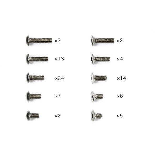 Tamiya 47464 TD4 Titanium Screw Set (7577760923885)