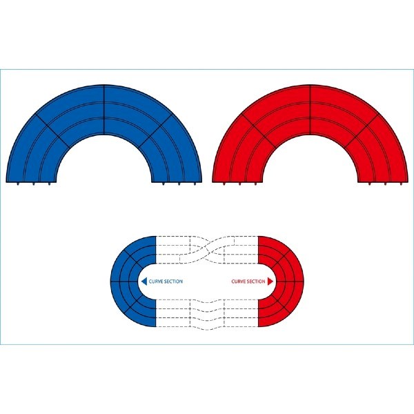 Tamiya Mini 4WD Japan Cup JR Circuit Curve Section Set