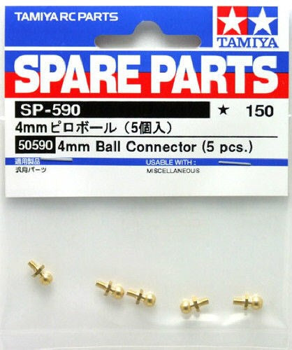 Tamiya 50590 4MM BALL CONNECTOR ( 5 PCE - Hobby City NZ