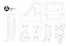 Tamiya TC-01 A Parts Bag Mounts RC Car Body Mount
