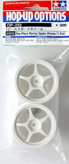 Tamiya One-Piece Racing Spoke White RC Wheel 1/10 Scale