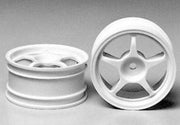 Tamiya 53232 1/10 One-Piece Racing Spoke Wheels - White (1 Pair) - Hobby City NZ