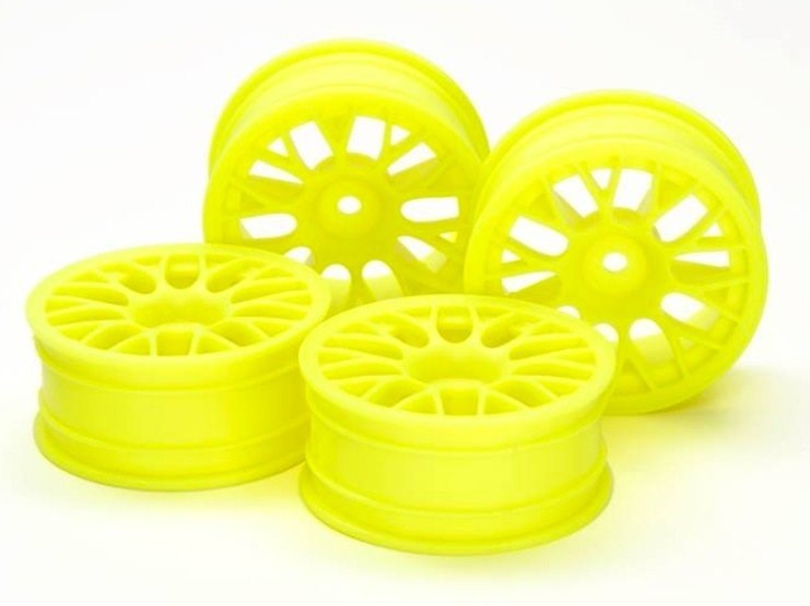 Tamiya 54850 24mm Mesh Wheels +2 FlYel *4 (7637911666925)