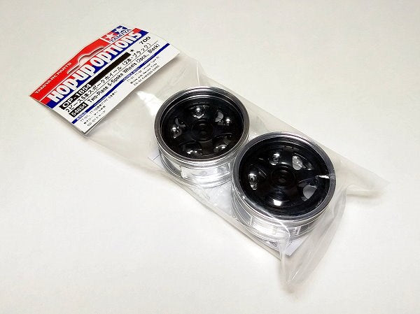 Tamiya 54854 2-Piece 5-Spoke Wheels *2 Bla - Hobby City NZ