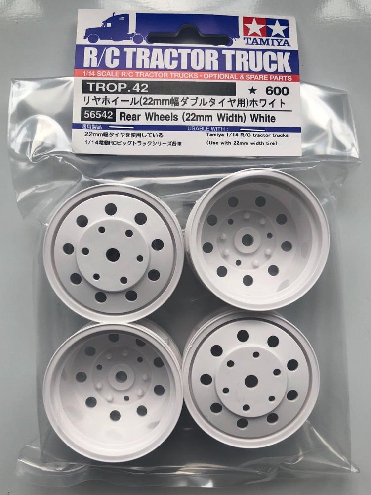 Tamiya 56542 R Wheels (22mm) White