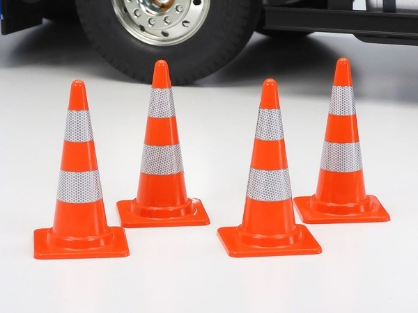 Tamiya 56558 1/14 RC Accessory Set: Road Cones and Tools