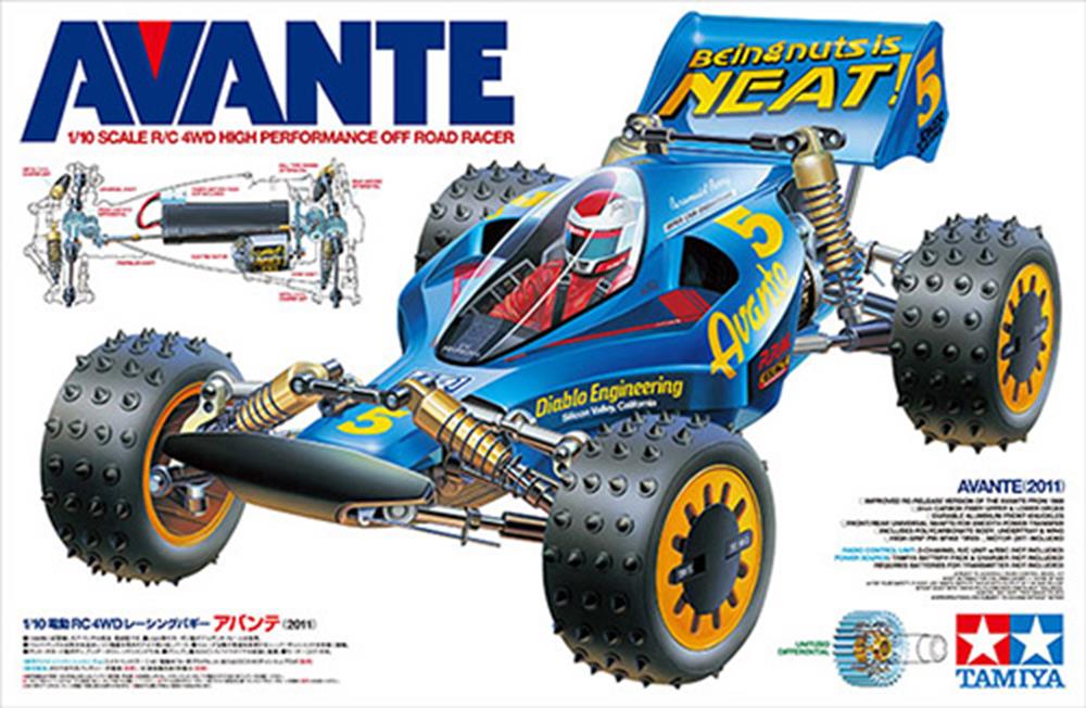 Tamiya 58489 RC Kit: 1/10 4WD Avante (2011 Re-Release) (8941164888301)