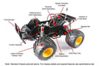 Tamiya Lunch Box Black Edition RC Monster Truck 1/12 Scale (2)