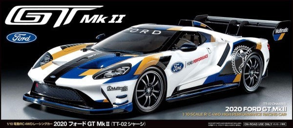 Tamiya 2020 Ford GT Mk II (TT-02) RC Car Kit 1/10 Scale