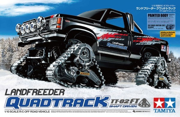 Tamiya 58690 RC Kit: 1/10 4WD Landfreeder Quadtrack (TT-02FT) - Pre-painted (7546267336941)