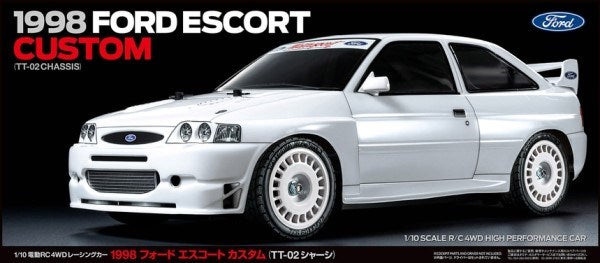 Tamiya 58691 RC Kit: 1/10 4WD 1998 Ford Escort Custom (TT-02) - Hobby City NZ