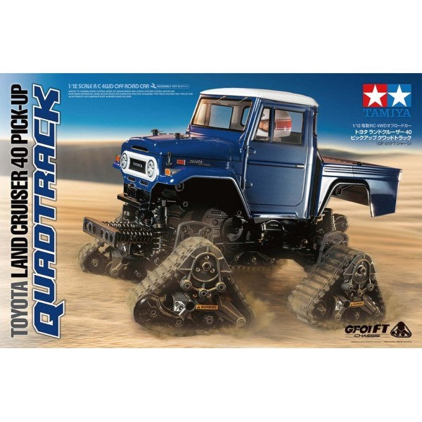 Tamiya 58704 RC Kit: 1/12 4WD Toyota Land Cruiser 40 Pick-Up Quadtrack (GF-01FT) (7897283985645)