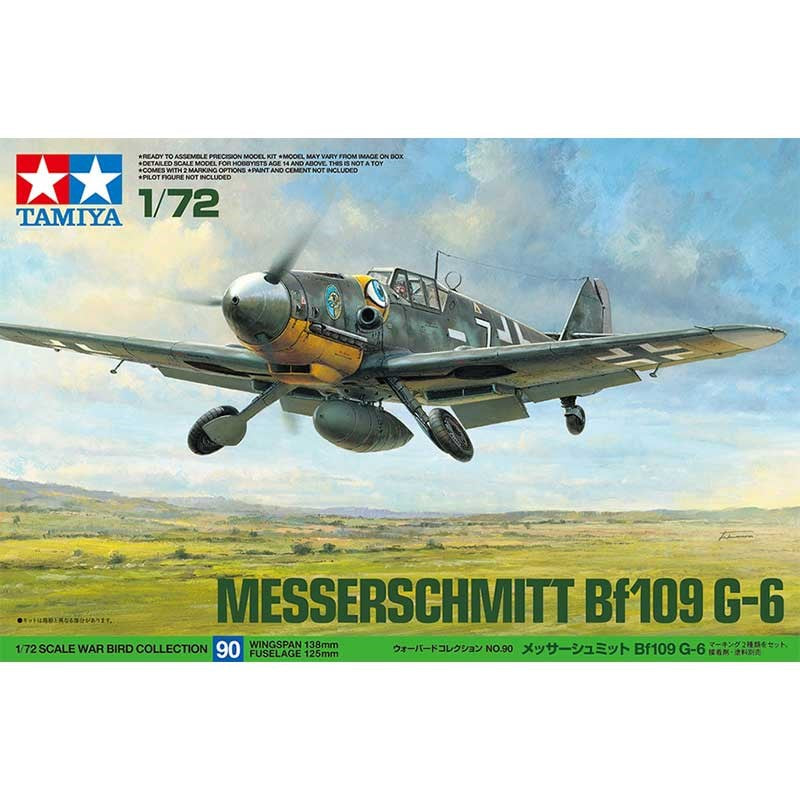 Tamiya 60790 1/72 Messerschmitt Bf 109 G-6 (8278164799725)
