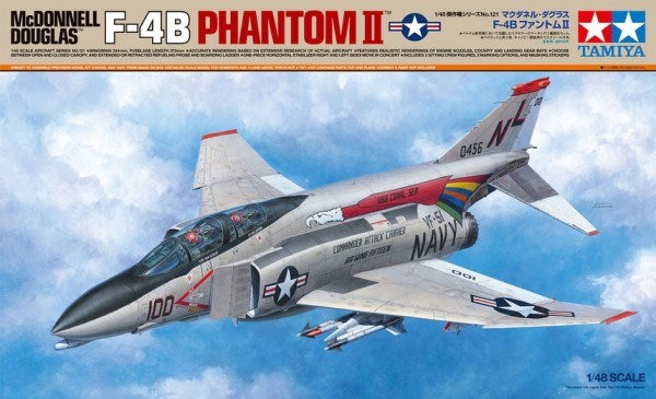 Tamiya 61121 1/48 McDonnell Douglas F-4B Phantom II - Hobby City NZ (7546267697389)