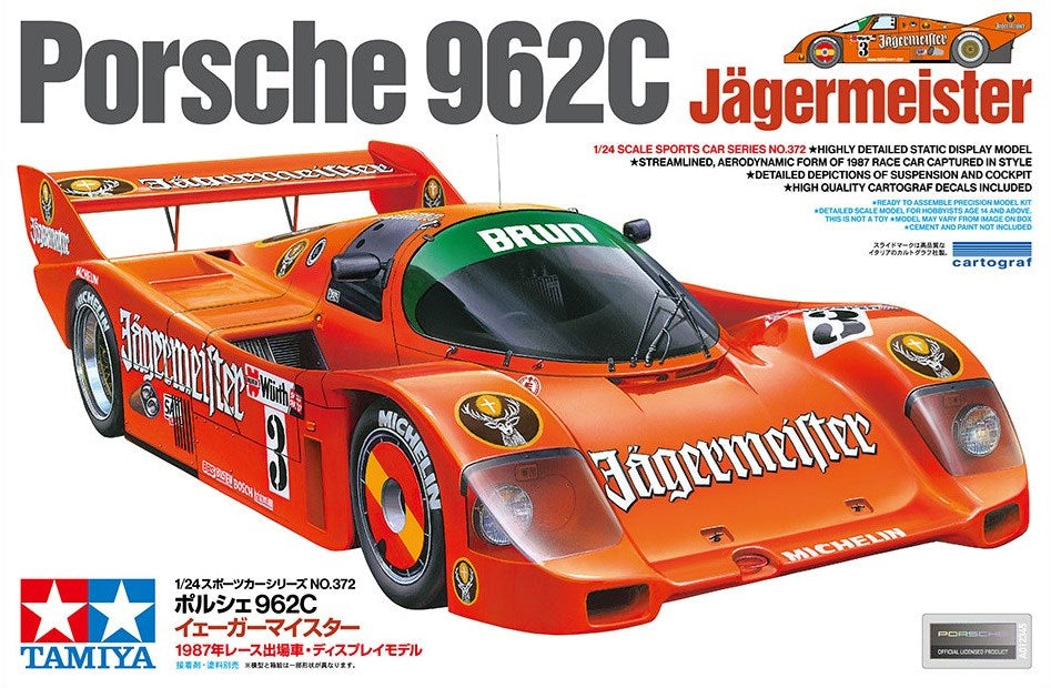Tamiya 1/24 PORSCHE 962C JAGERMEISTER