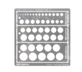 Tamiya 74150 MODELLING TEMPLATE ROUND 1-12.5 (8278164865261)