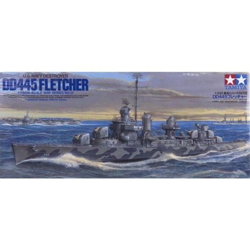 Tamiya 78012 1/350 DD-445 Fletcher - U.S. Navy Destroyer (8324813652205)