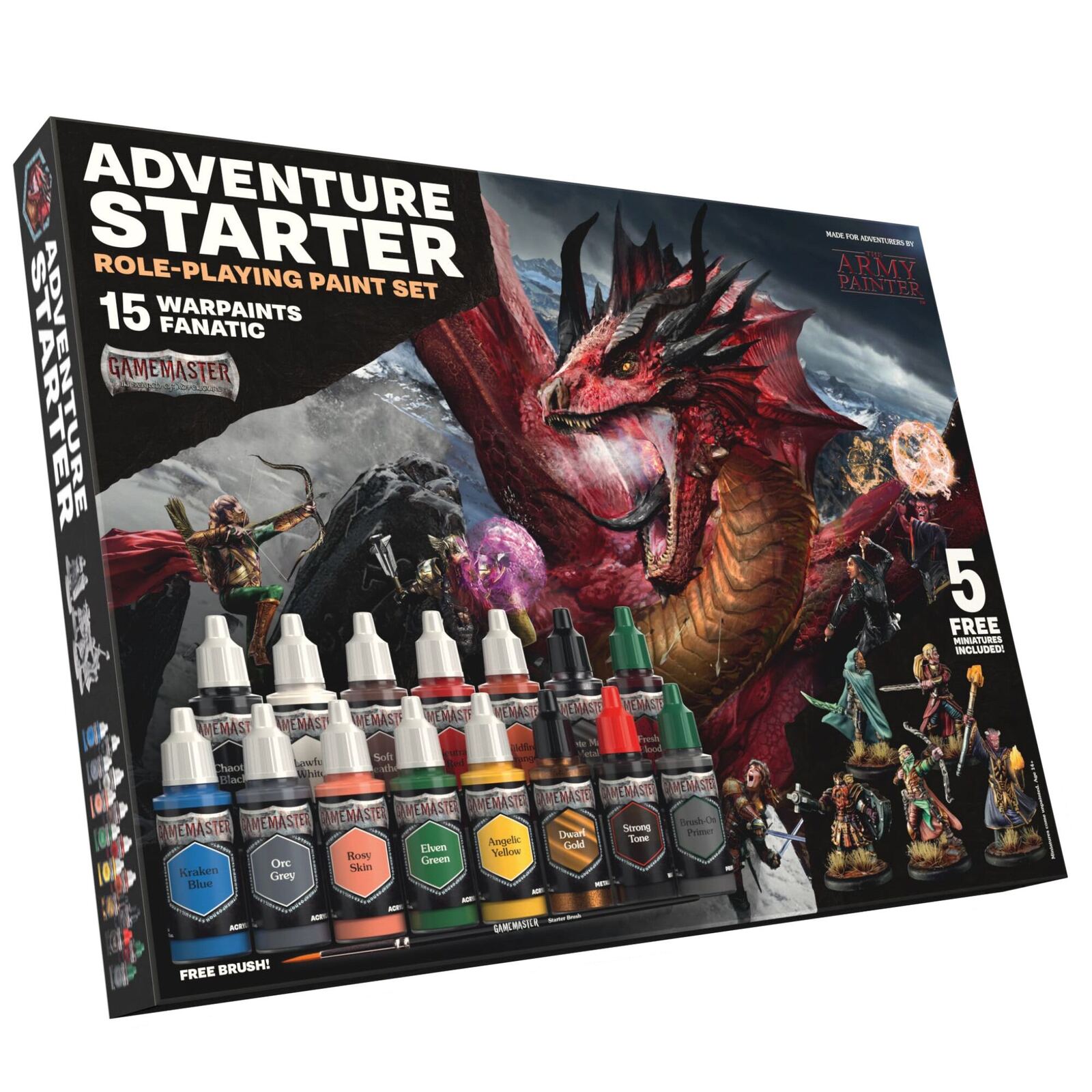 Army Painter GM1008 GameMaster: Adventure Starter Role-playing Paint Set (8964633952493)