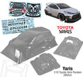 Team C Toyota Yaris Pandem 200mm RC Car Body 1/10 Scale
