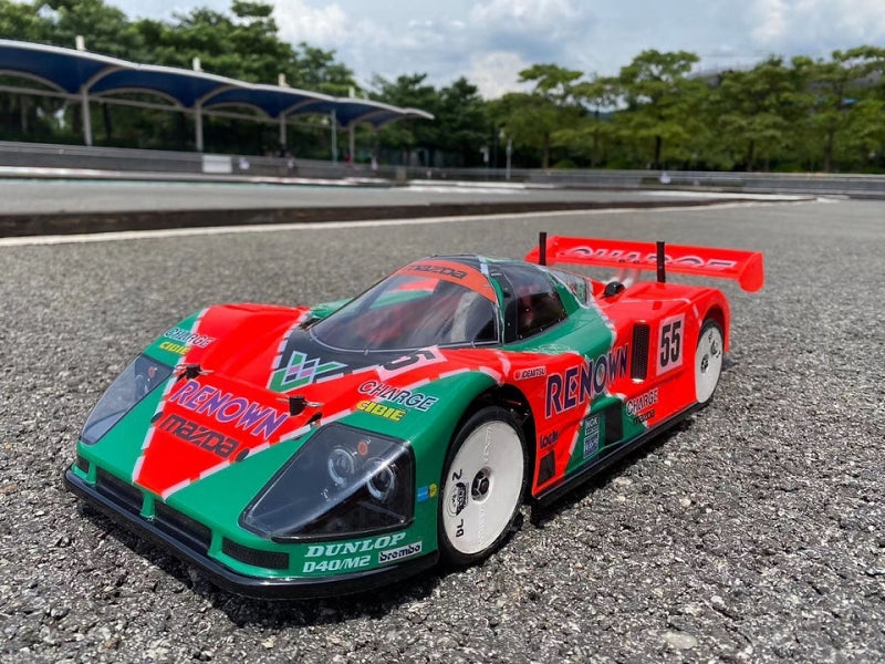Team C Mazda 787B With 3D Wing Mount 190mm Renown Decal Sheet RC Car Body 1/10 Scale (2)