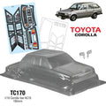 Team C DX Corolla KE70 Van/Station Wagon 195mm RC Car Body 1/10 Scale