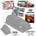 Team C R34 Stagea Wagon 200mm Wide RC Car Body 1/10 Scale