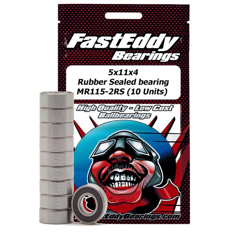 FastEddy TFE268 5x11x4 Rubber Sealed Bearing MR115-2RS (10 Units) by FastEddy - Hobby City NZ (8347856109805)