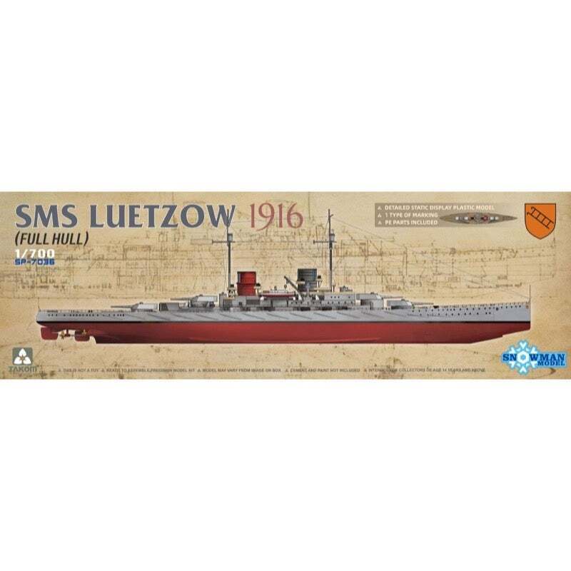 Takom SP7036 1/700 SMS Luetzow 1916 (Full Hull) (Snowman) (8967475495149)