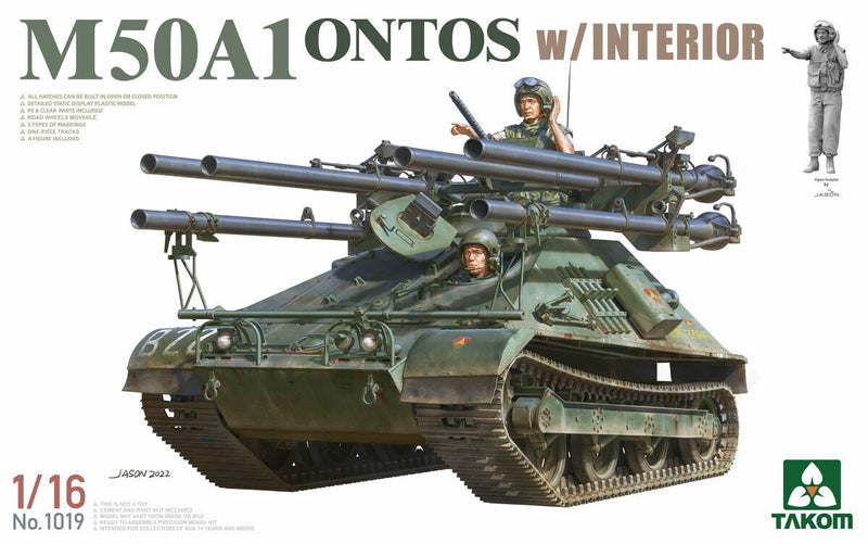 Takom 1019 1/16 M50A1 Ontos w/Interior - Hobby City NZ (8967472775405)