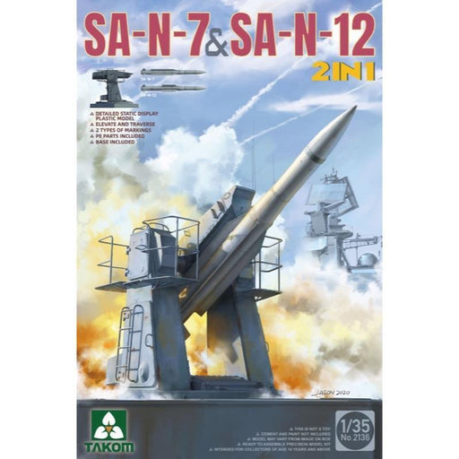 Takom 2136 1/35 Russian Navy SA-N-7 Gadfly & SA-N-12 'Grizzly' SAM - Hobby City NZ (8967473135853)