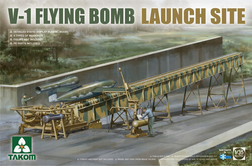 Takom TK2152 V-1 Flying Bomb Launch Site Model Kit