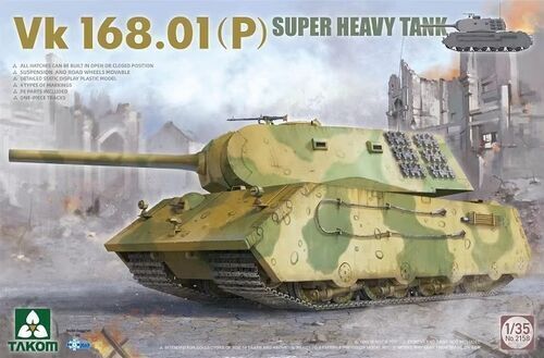 Takom 2158 1/35 Vk 168.01(P) Super Heavy Tank - Hobby City NZ (8967473823981)