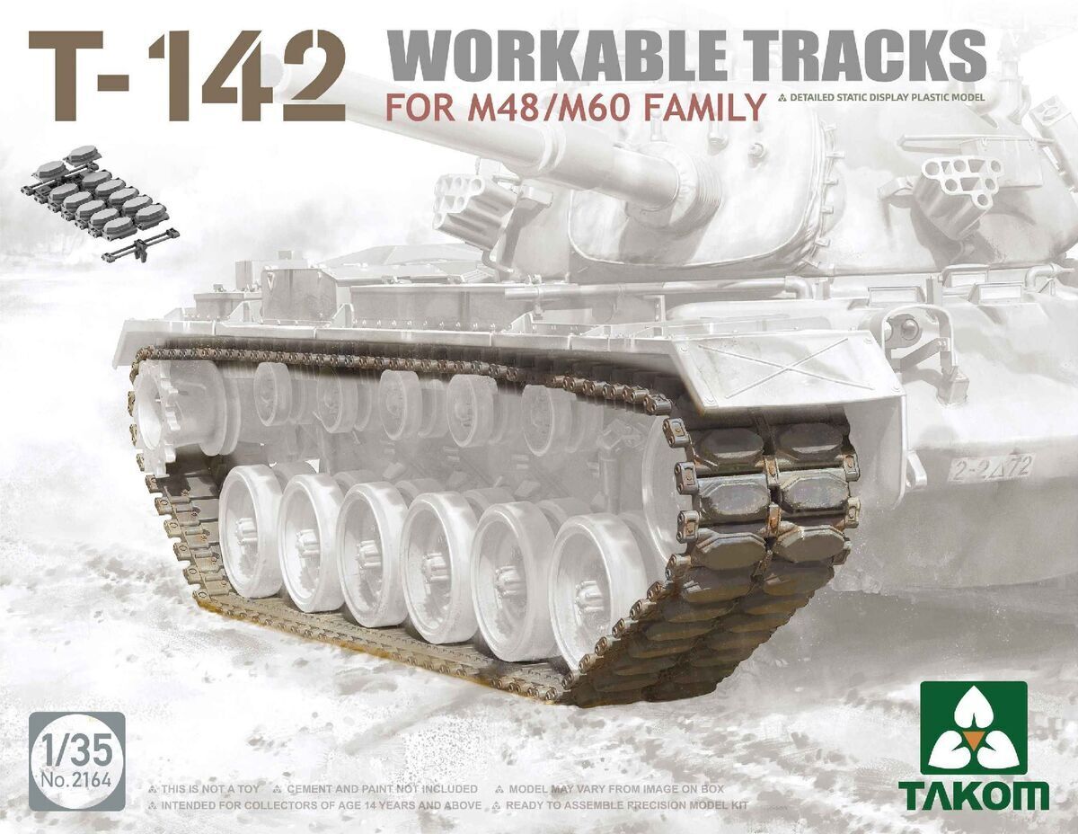 Takom 2164 1/35 T-142 Workable Tracks For M48/M60 Family (8967473987821)