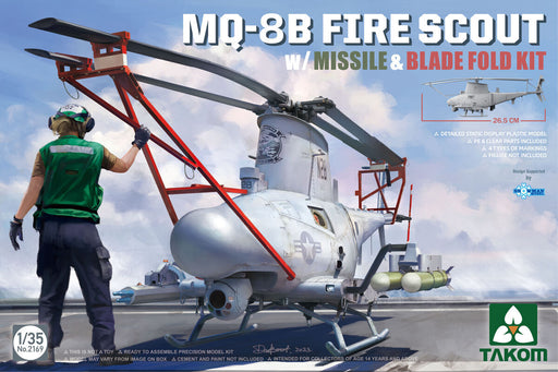 Takom 2169 1/35 MQ-8B Fire Scout w/ Missile & Blade Fold Kit - Hobby City NZ (8967474118893)