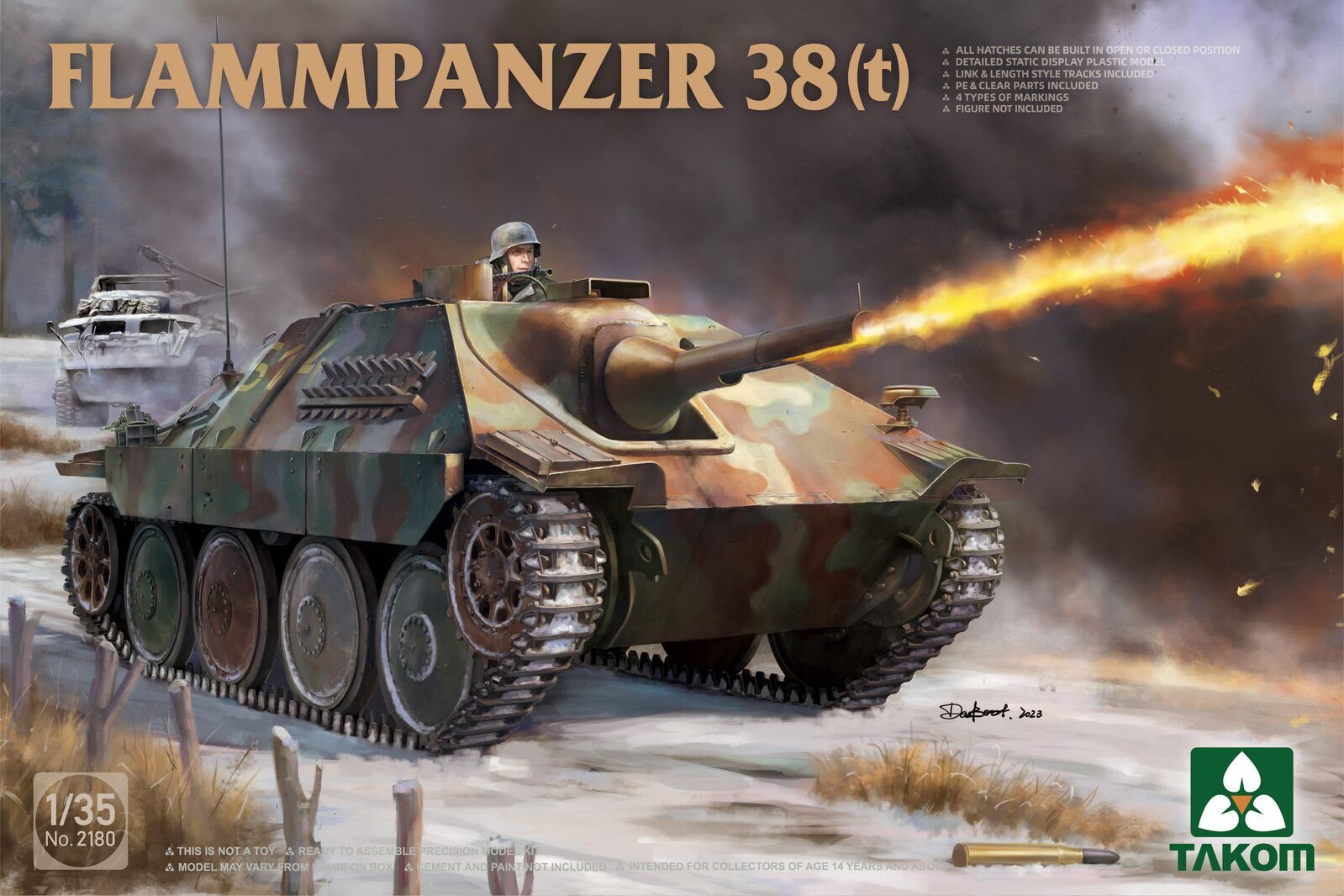 Takom 2180 1/35 Flammpanzer 38(t) (8967474381037)
