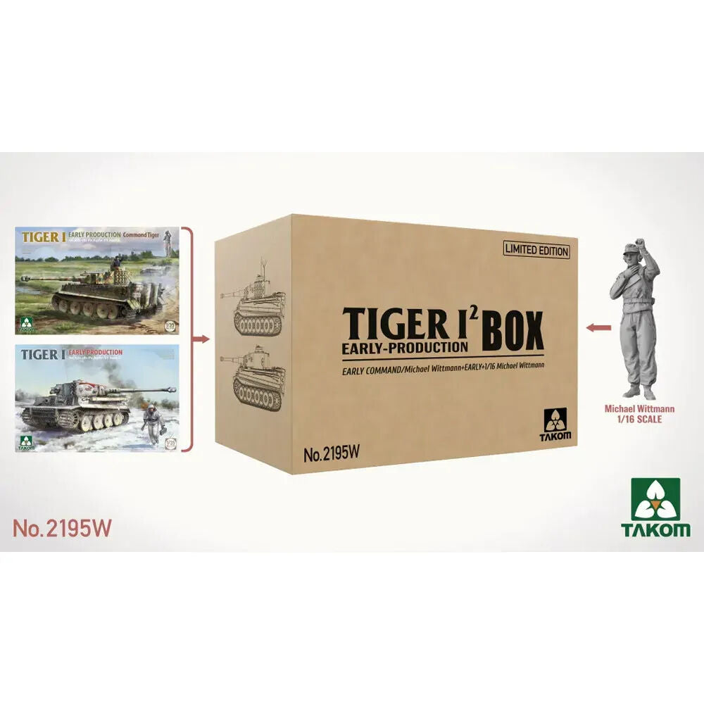 Takom TK2195W Tiger I Early Production Plastic Model Kit