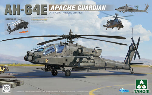 Takom TK2602 AH-64E Apache Guardian Attack Helicopter Plastic Model Kit