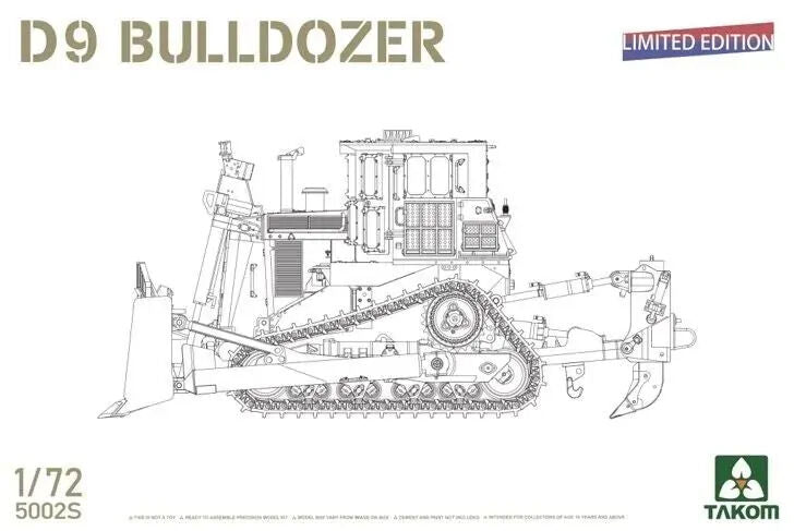 Takom TK5002S D9 Bulldozer Plastic Model Kit