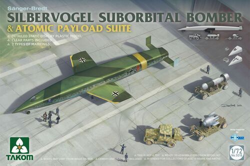 Takom 5018 1/72 Silbervogel Suborbital Bomber & Atomic Payload Suite (8967474839789)