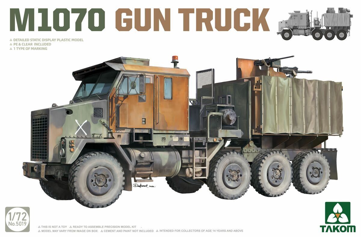 Takom 5019 1/72 M1070 Gun Truck (8967474905325)