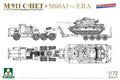 Takom TK5024X M911 C-HET with M747 Heavy Equipment Semi-Trailer and M60A1 with ERA Plastic Model Kit