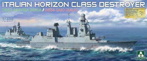 Takom 6007 1/350 Italian Horizon Class Destroyer D553 Andrew Doria / D554 Caio Duiluo - Hobby City NZ (8967475167469)