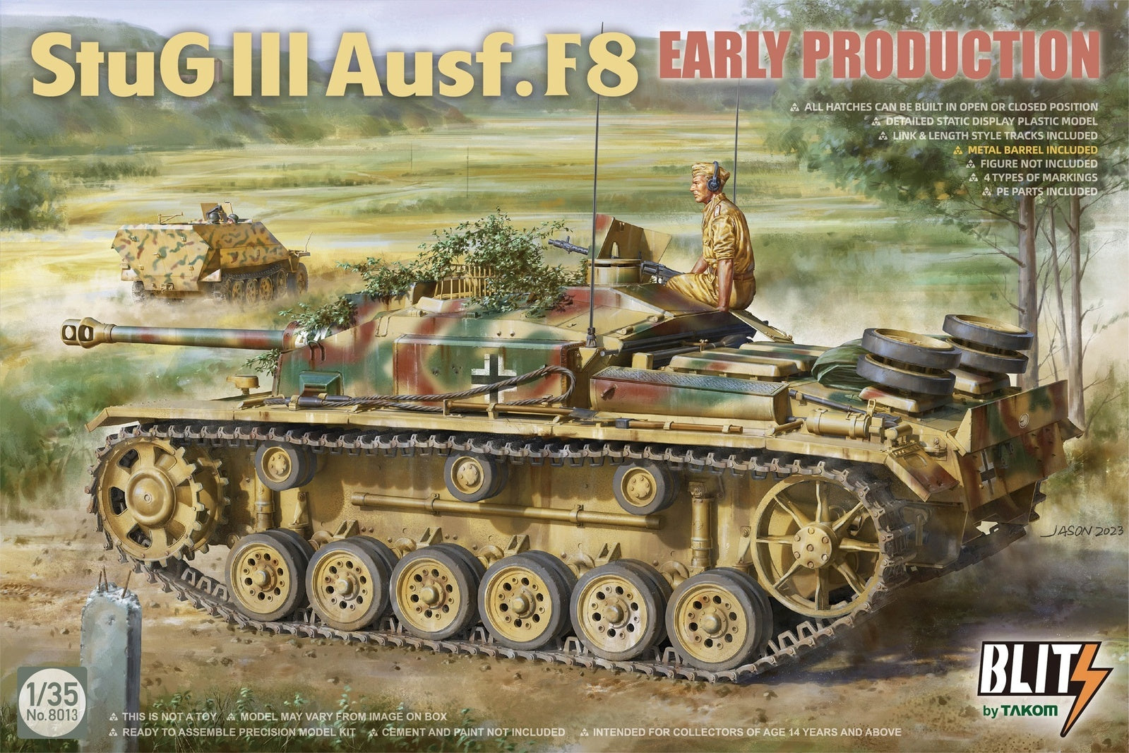 Takom TK8013 StuG III Ausf.F8 Early Production Plastic Model Kit